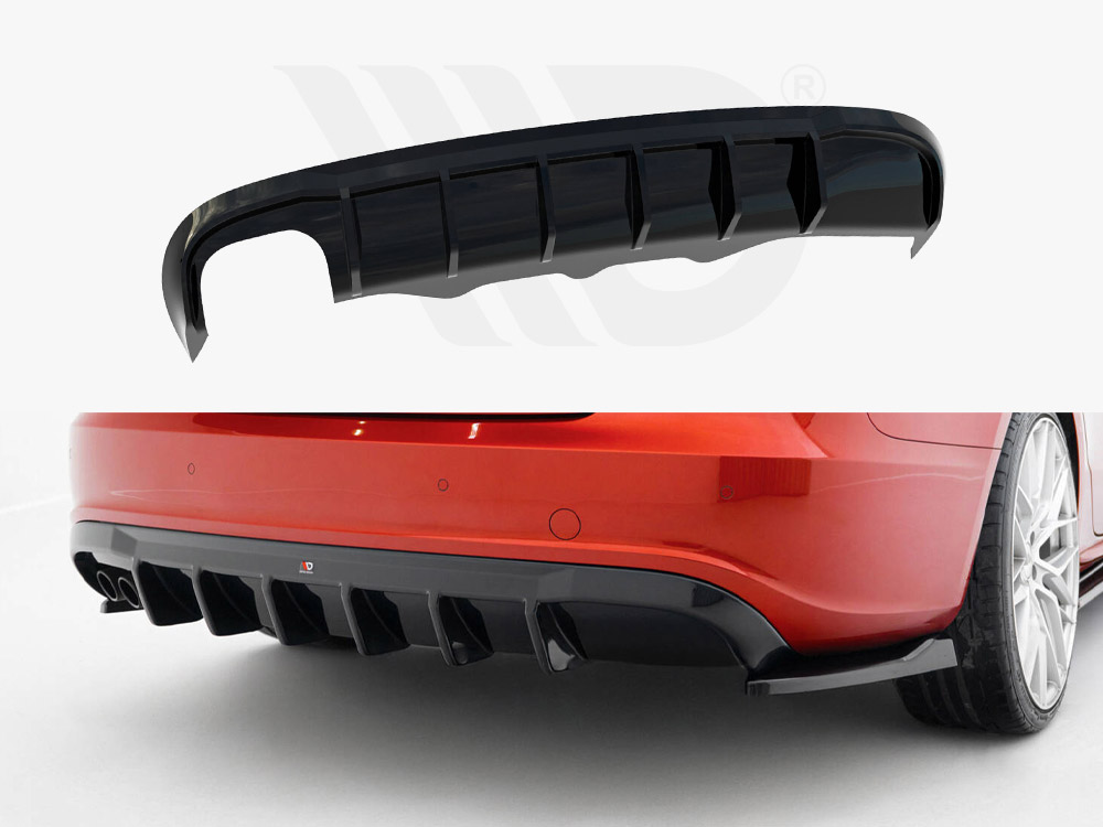 Maxton rear valance audi a5 s-line sportback 8t (version with dual exhaust tips on one side) 1 Maxton rear valance audi a5 s-line sportback 8t (version with dual exhaust tips on one side)