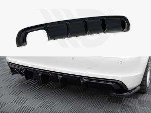 Maxton Rear Valance Audi A3 S-Line Sportback 8V (Version with Dual Exhaust Tips on One Side)