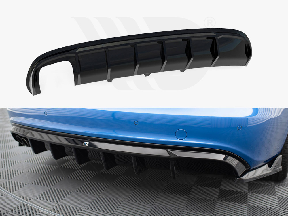 Maxton rear valance audi a4 s-line saloon b8 (version with dual exhaust tips on one side) 1 Maxton rear valance audi a4 s-line saloon b8 (version with dual exhaust tips on one side)