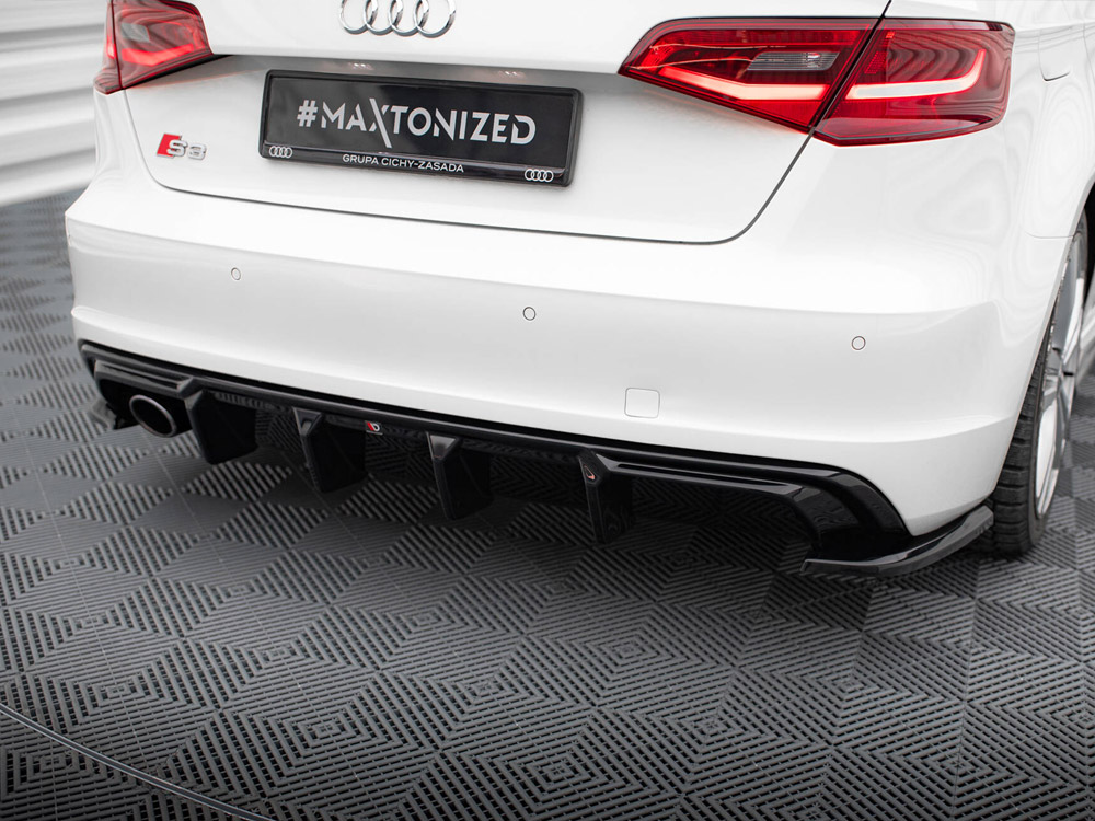 Maxton rear valance audi a3 s-line sportback 8v (version with single exhaust tips on one side) 3 Maxton rear valance audi a3 s-line sportback 8v (version with single exhaust tips on one side) - image 3