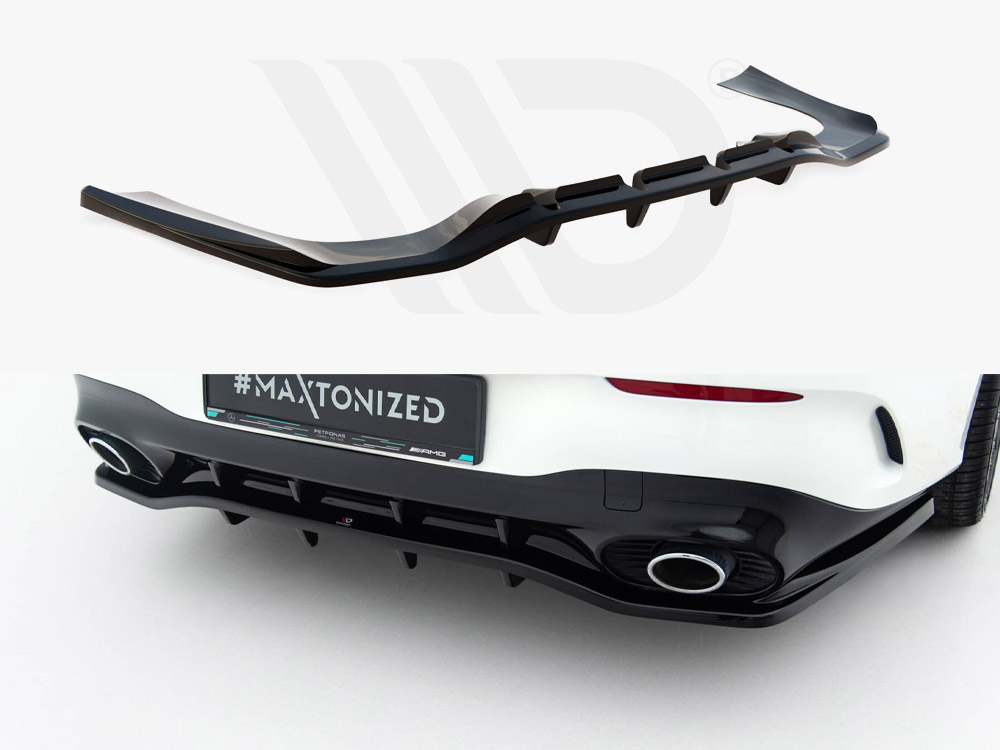 Maxton rear splitter (vertical bars) mercedes-amg cla 35/45 coupe/shooting brake c118/x118 facelift models 1 Maxton rear splitter (vertical bars) mercedes-amg cla 35/45 coupe/shooting brake c118/x118 facelift models
