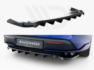 Maxton Rear Splitter (Vertical Bars) Porsche Taycan Turbo S Mk1