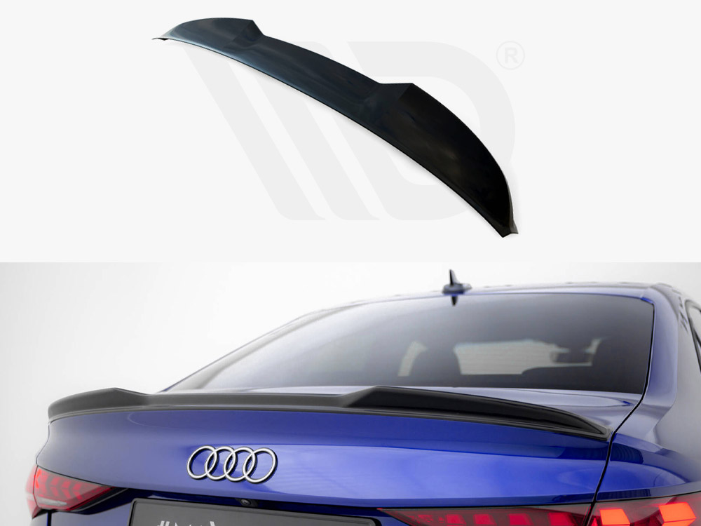 Maxton spoiler cap 3d audi a3 s-line saloon / s3 saloon 8y facelift models 1 Maxton spoiler cap 3d audi a3 s-line saloon / s3 saloon 8y facelift models