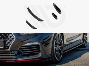 Maxton Front Bumper Wings (Canards) Hyundai i30 N Mk3