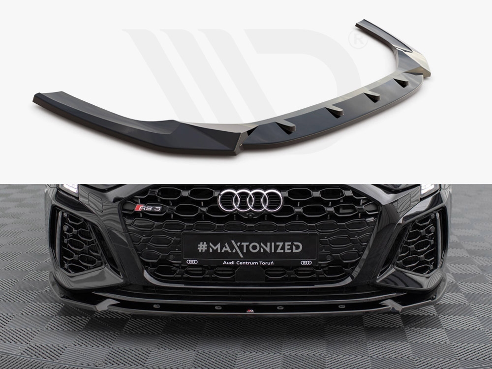 Maxton front splitter v1 audi rs3 sportback 8y 1 Maxton front splitter v1 audi rs3 sportback 8y