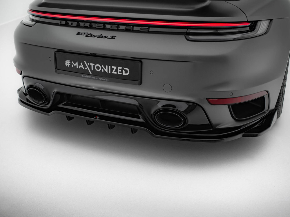 Maxton rear splitter (vertical bars) porsche 911 turbo s sport package 992 3 Maxton rear splitter (vertical bars) porsche 911 turbo s sport package 992 - image 3