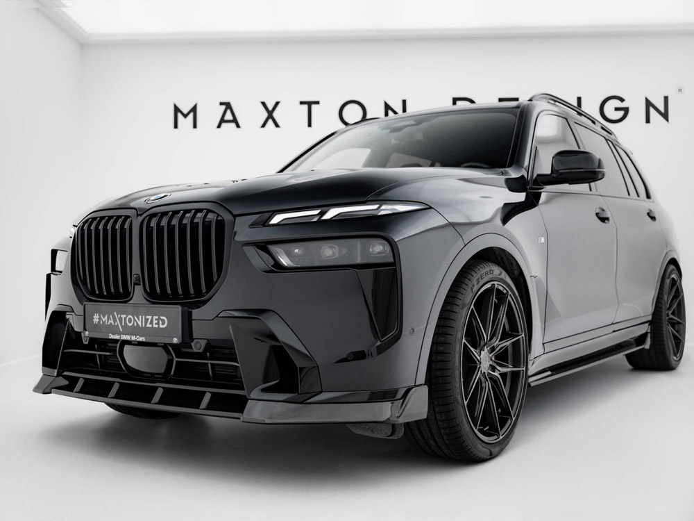 Maxton carbon fibre front splitter bmw x7 m-pack g07 facelift models 2 Maxton carbon fibre front splitter bmw x7 m-pack g07 facelift models - image 2