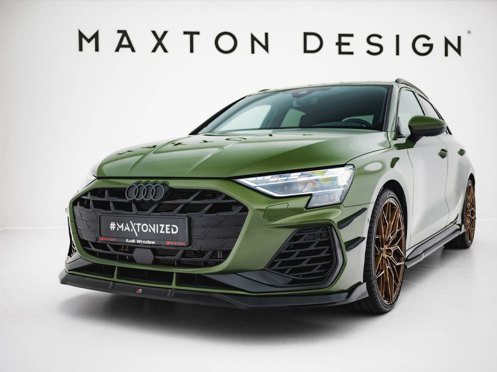 Maxton front splitter v3 audi s3 sportback / a3 s-line sportback 8y facelift models 2 Maxton front splitter v3 audi s3 sportback / a3 s-line sportback 8y facelift models - image 2