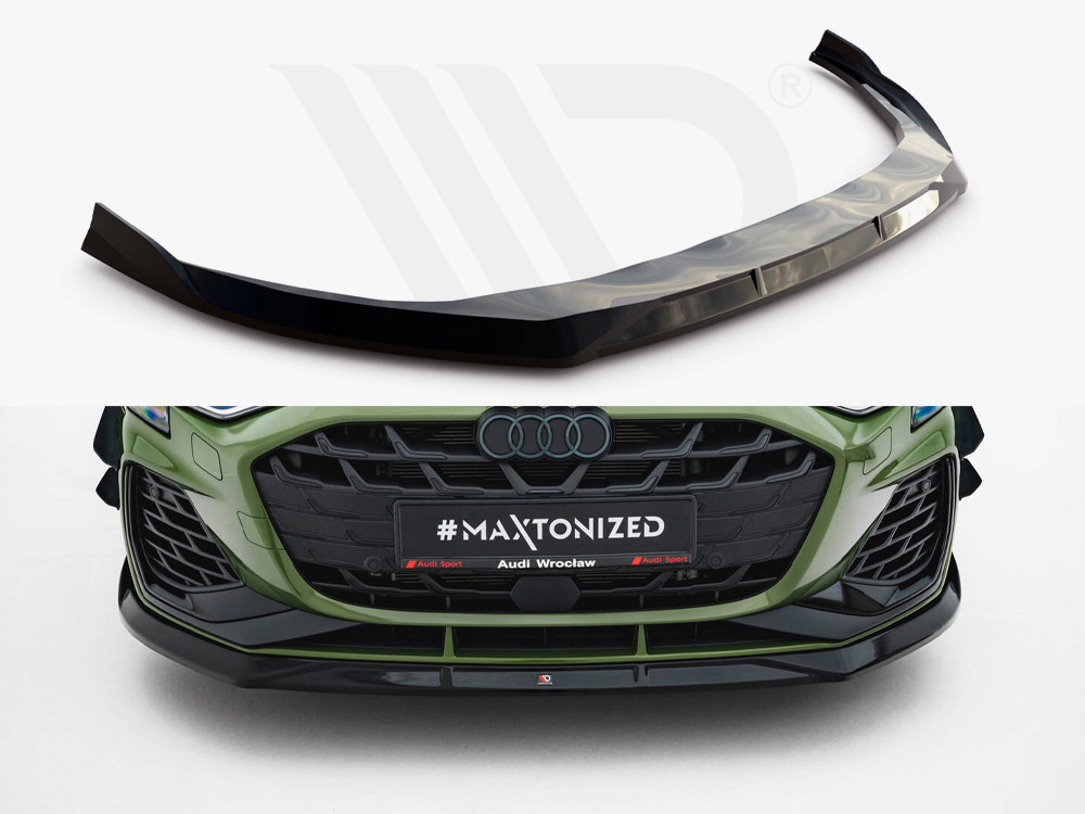 Maxton front splitter v3 audi s3 sportback / a3 s-line sportback 8y facelift models 1 Maxton front splitter v3 audi s3 sportback / a3 s-line sportback 8y facelift models