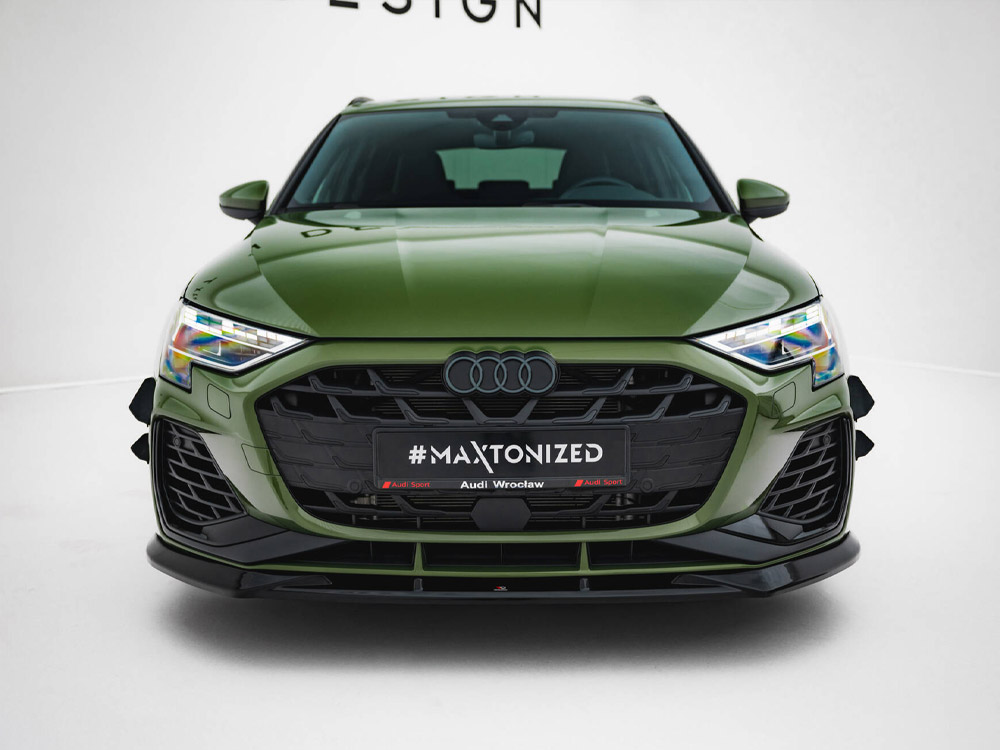 Maxton front bumper wings (canards) audi s3 sportback / a3 s-line sportback 8y facelift models 2 Maxton front bumper wings (canards) audi s3 sportback / a3 s-line sportback 8y facelift models - image 2