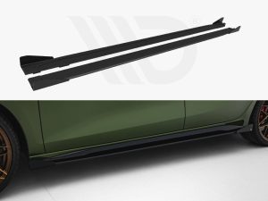 Maxton Street Pro Side Skirts Diffusers + Flaps Audi S3 Sportback / A3 S-Line Sportback 8Y Facelift Models