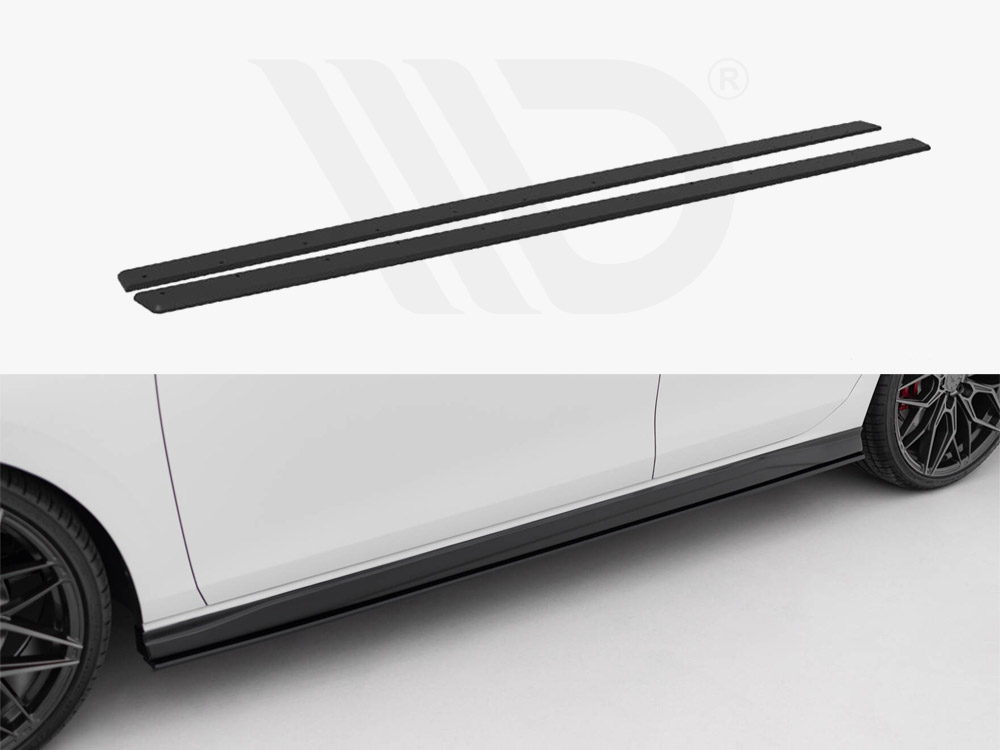 Maxton side skirts diffusers v2 volkswagen golf gti / gte / gti clubsport / r-line mk8 1 Maxton side skirts diffusers v2 volkswagen golf gti / gte / gti clubsport / r-line mk8