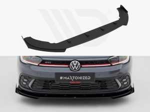 Maxton Street Pro Front Splitter + Flaps Volkswagen Polo GTI Mk6 Facelift Models