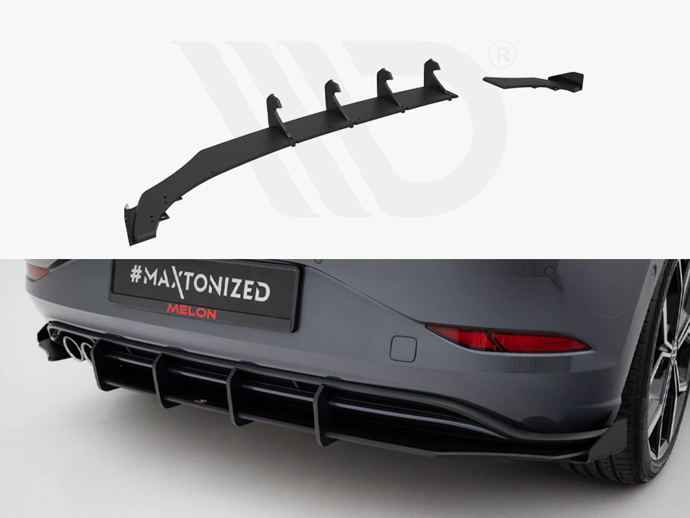 Maxton street pro rear diffuser + flaps volkswagen polo gti mk6 facelift models 1 Maxton street pro rear diffuser + flaps volkswagen polo gti mk6 facelift models