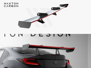 Maxton Carbon Spoiler with Upper Swan Mounting + LED for Toyota GR86