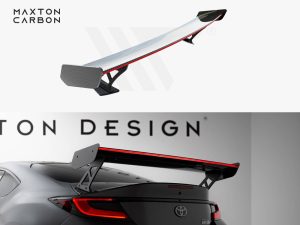 Maxton Carbon Spoiler with External Brackets Uprights + LED for Toyota GR86