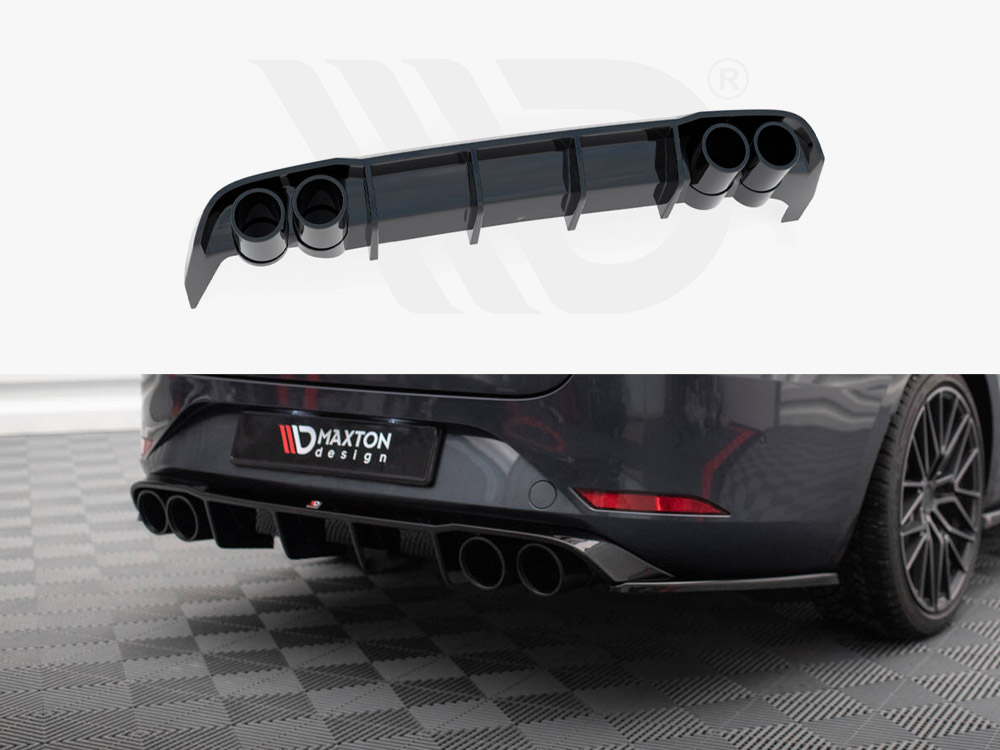 Maxton rear valance + exhaust ends imitation for seat leon st fr mk4 1 Maxton rear valance + exhaust ends imitation for seat leon st fr mk4