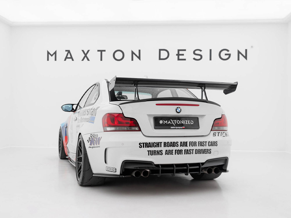 Maxton carbon spoiler with upper swan mounting bmw 1 series m e82 2 Maxton carbon spoiler with upper swan mounting bmw 1 series m e82 - image 2