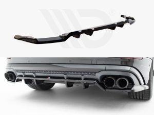 Maxton Rear Splitter (Vertical Bars) V2 Audi SQ8/Q8 S-Line Mk1 Facelift Models