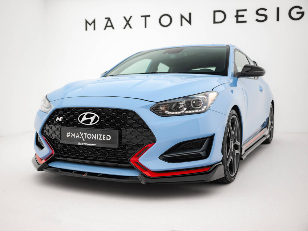 Maxton front splitter v2 hyundai veloster n mk2 2 Maxton front splitter v2 hyundai veloster n mk2 - image 2