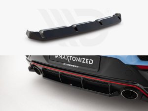 Maxton Central Rear Splitter Hyundai Veloster N Mk2