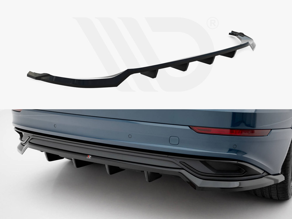 Maxton rear splitter (vertical bars) audi q8 mk1 1 Maxton rear splitter (vertical bars) audi q8 mk1