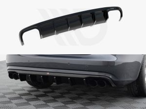Maxton Rear Valance Audi A4 B8 Facelift Models (Version with Dual Exhausts on Both Sides)