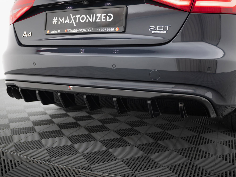 Maxton rear valance audi a4 b8 facelift models (single side dual exhaust version) 5 Maxton rear valance audi a4 b8 facelift models (single side dual exhaust version) - image 5