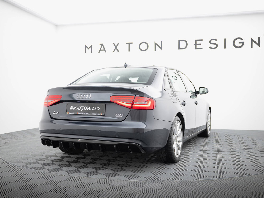 Maxton rear valance audi a4 b8 facelift models (single side dual exhaust version) 3 Maxton rear valance audi a4 b8 facelift models (single side dual exhaust version) - image 3