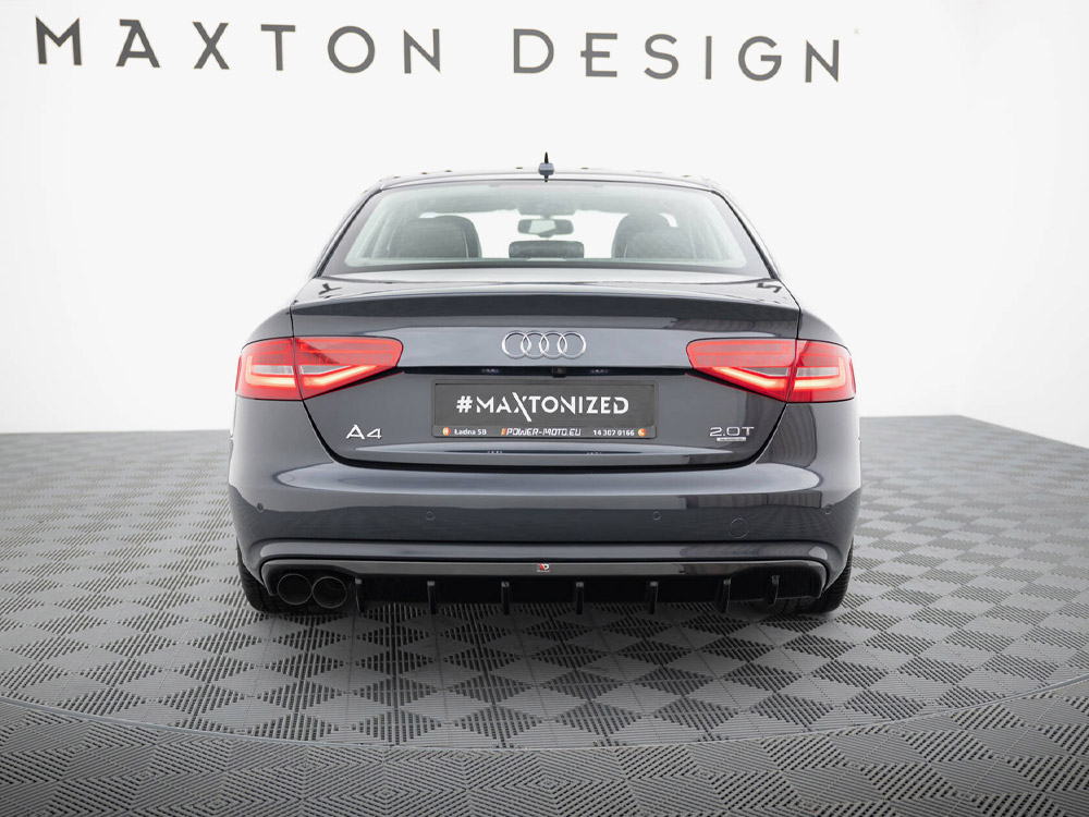 Maxton rear valance audi a4 b8 facelift models (single side dual exhaust version) 4 Maxton rear valance audi a4 b8 facelift models (single side dual exhaust version) - image 4