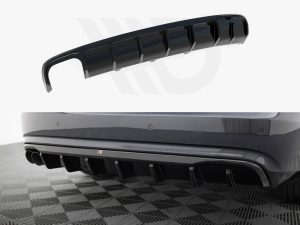 Maxton Rear Valance Audi A4 B8 Facelift Models (Single Side Dual Exhaust Version)