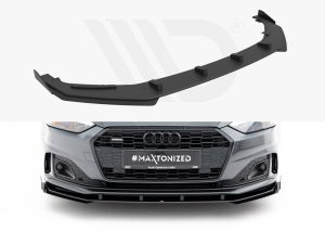 Maxton Street Pro Front Splitter + Flaps Audi A5 F5 Facelift Models