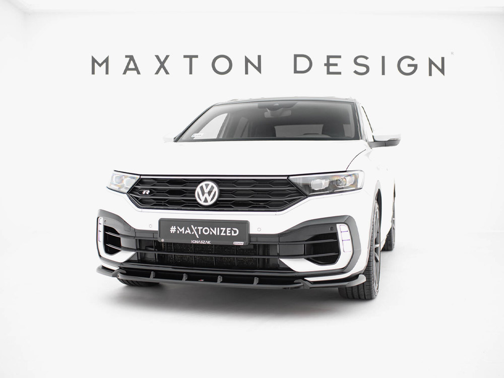 Maxton front splitter volkswagen t-roc r mk1 2 Maxton front splitter volkswagen t-roc r mk1 - image 2