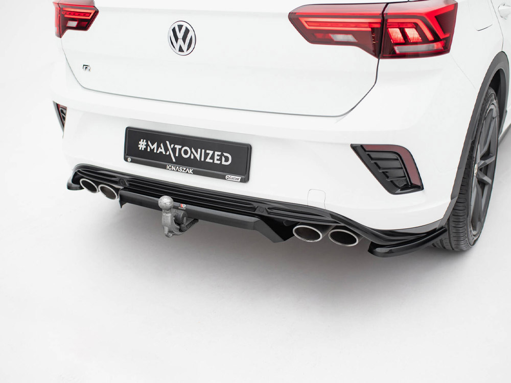 Maxton central rear splitter (vertical bars) volkswagen t-roc r mk1 5 Maxton central rear splitter (vertical bars) volkswagen t-roc r mk1 - image 5