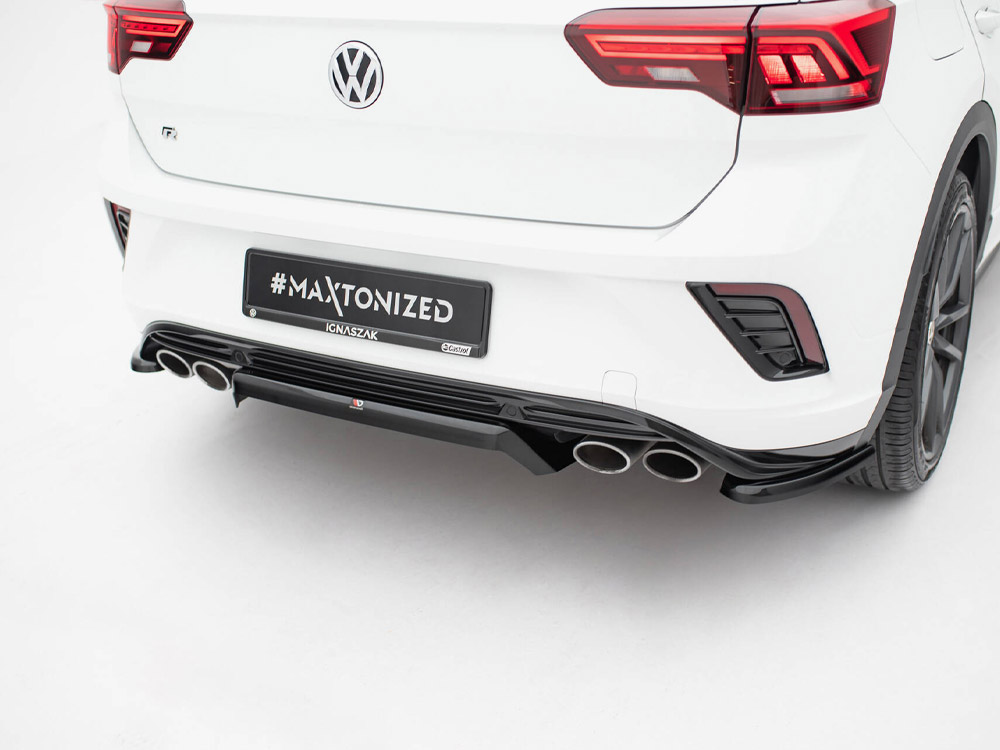 Maxton central rear splitter (vertical bars) volkswagen t-roc r mk1 4 Maxton central rear splitter (vertical bars) volkswagen t-roc r mk1 - image 4