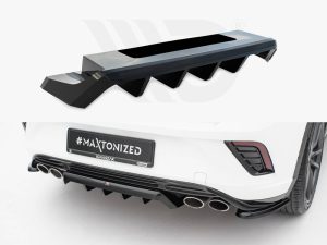 Maxton Central Rear Splitter (Vertical Bars) Volkswagen T-Roc R Mk1