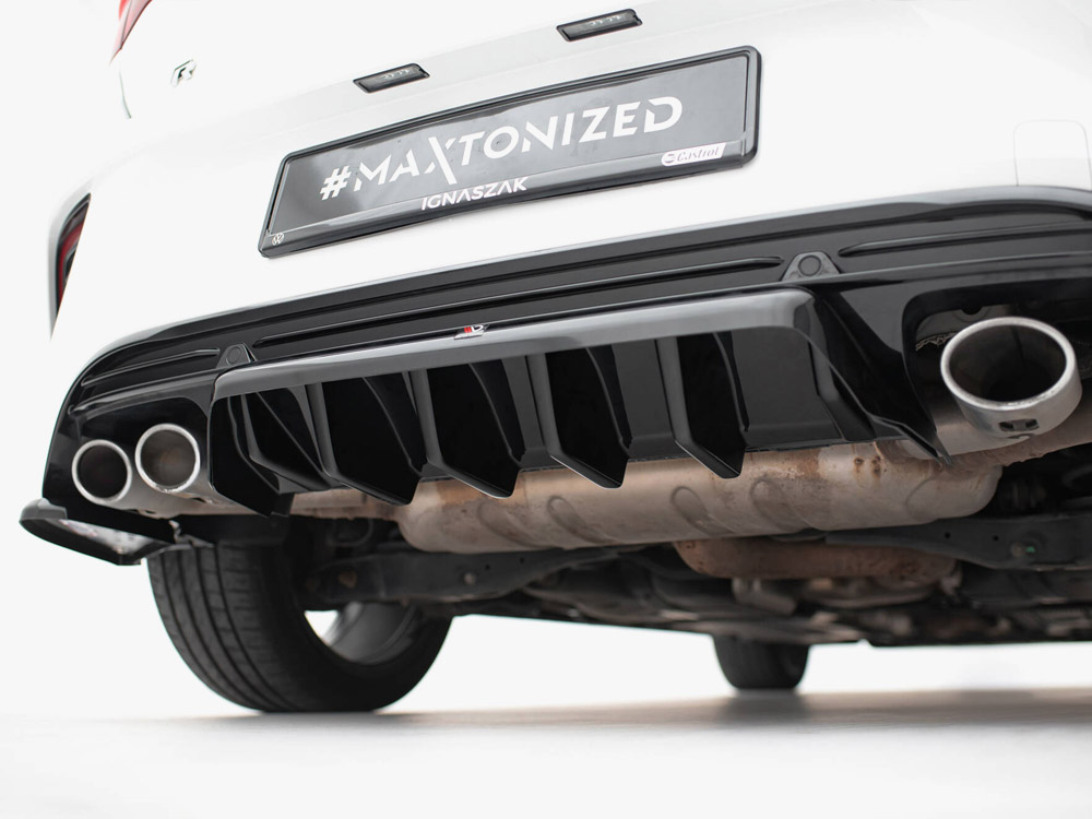 Maxton central rear splitter (vertical bars) volkswagen t-roc r mk1 6 Maxton central rear splitter (vertical bars) volkswagen t-roc r mk1 - image 6