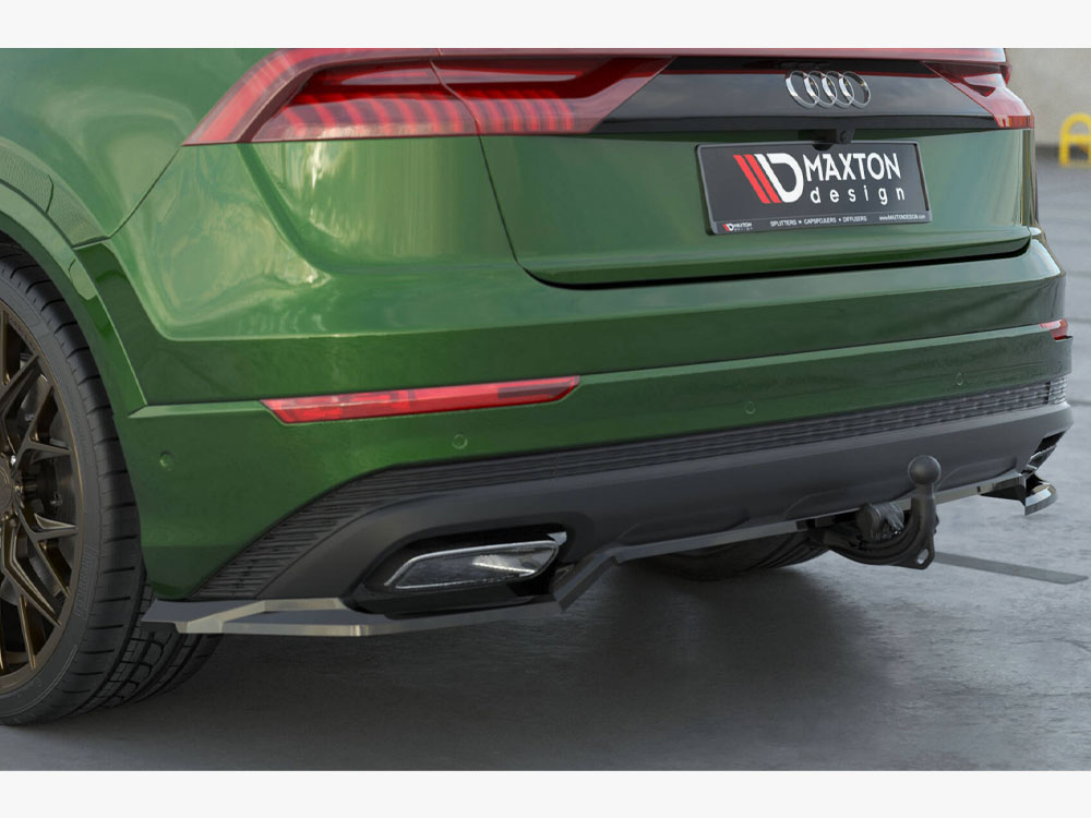 Maxton rear splitter (vertical bars) audi q8 mk1 facelift models 4 Maxton rear splitter (vertical bars) audi q8 mk1 facelift models - image 4