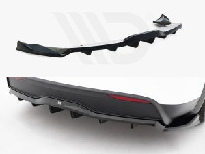 Maxton Rear Splitter (Vertical Bars) V2 Tesla Model X Mk1 Facelift Models