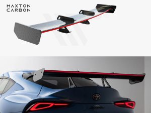 Maxton Carbon Spoiler with Upper Swan Mounting + LED for Toyota Supra Mk5