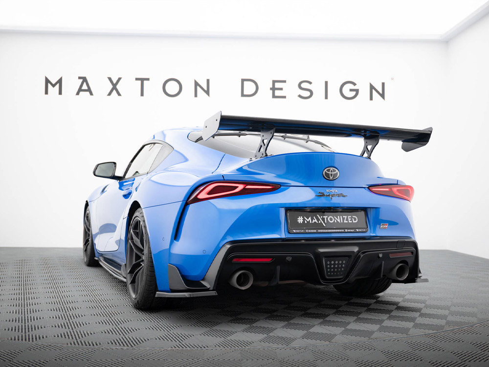 Maxton carbon spoiler with external brackets uprights toyota supra mk5 2 Maxton carbon spoiler with external brackets uprights toyota supra mk5 - image 2