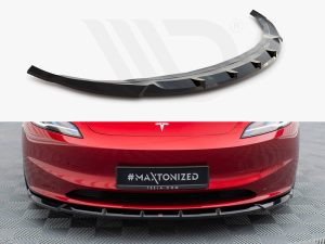 Maxton Front Splitter V2 Tesla Model 3 Facelift Models Project Highland