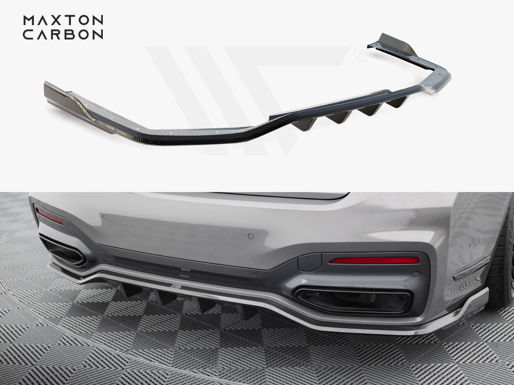 Maxton prepreg carbon fibre rear splitter bmw 7 series m-pack g11/g12 facelift models 1 Maxton prepreg carbon fibre rear splitter bmw 7 series m-pack g11/g12 facelift models