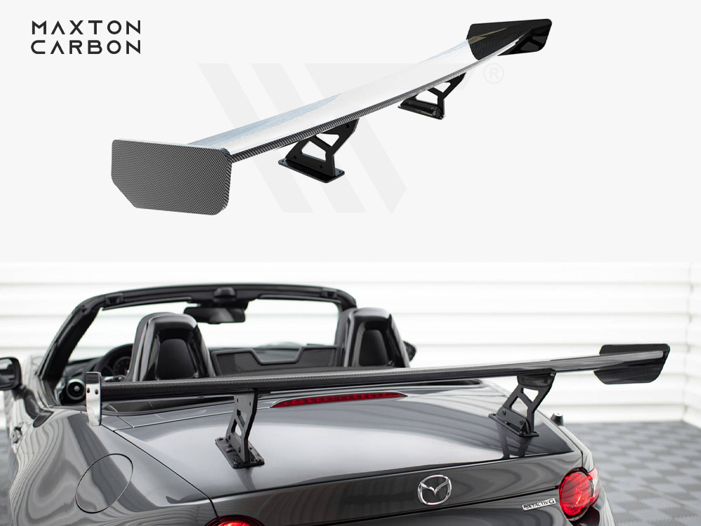 Maxton carbon spoiler with internal brackets uprights mazda mx-5 (nd mk4) 1 Maxton carbon spoiler with internal brackets uprights mazda mx-5 (nd mk4)