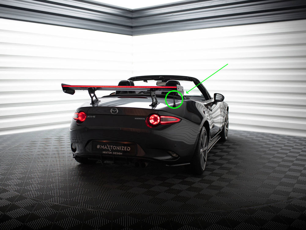 Maxton carbon spoiler with internal brackets uprights + led mazda mx-5 (nd mk4) 4 Maxton carbon spoiler with internal brackets uprights + led mazda mx-5 (nd mk4) - image 4