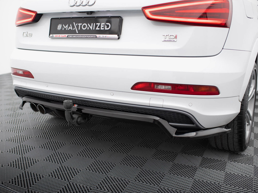 Maxton rear splitter (vertical bars) audi q3 s-line 8u 5 Maxton rear splitter (vertical bars) audi q3 s-line 8u - image 5