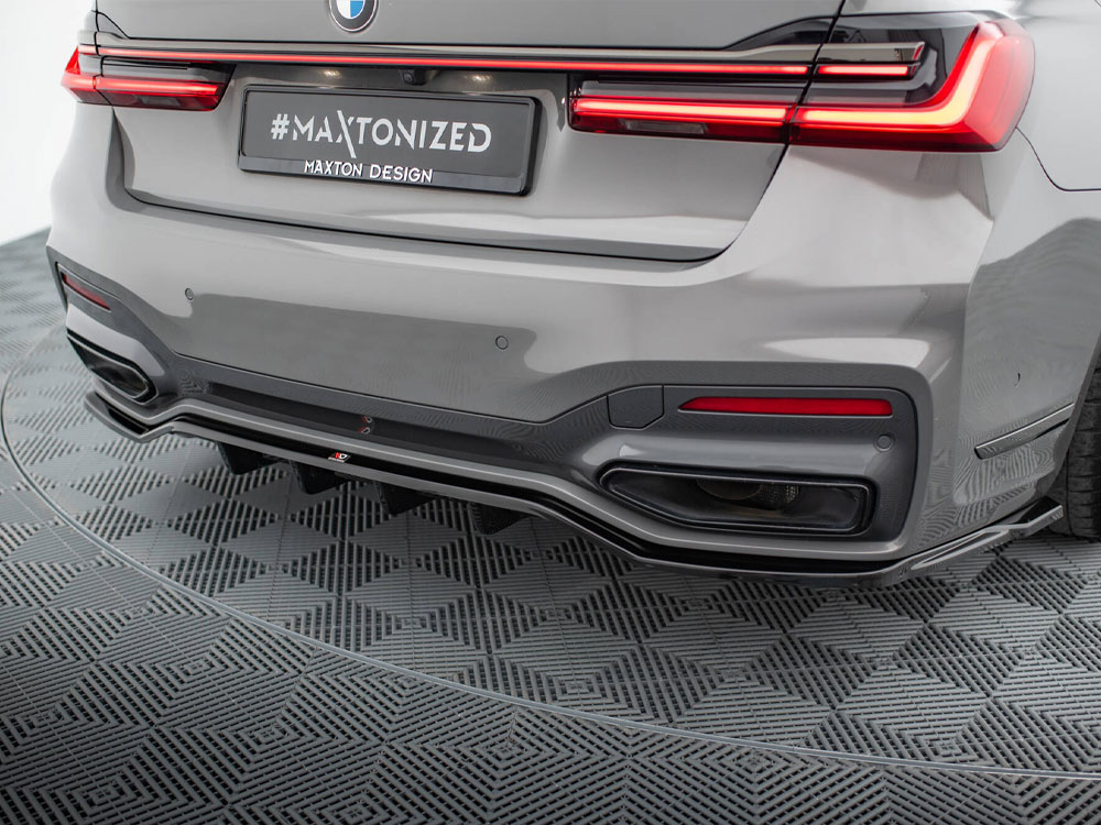 Maxton rear splitter (vertical bars) v2 bmw 7 series m-pack g11/g12 facelift models 3 Maxton rear splitter (vertical bars) v2 bmw 7 series m-pack g11/g12 facelift models - image 3