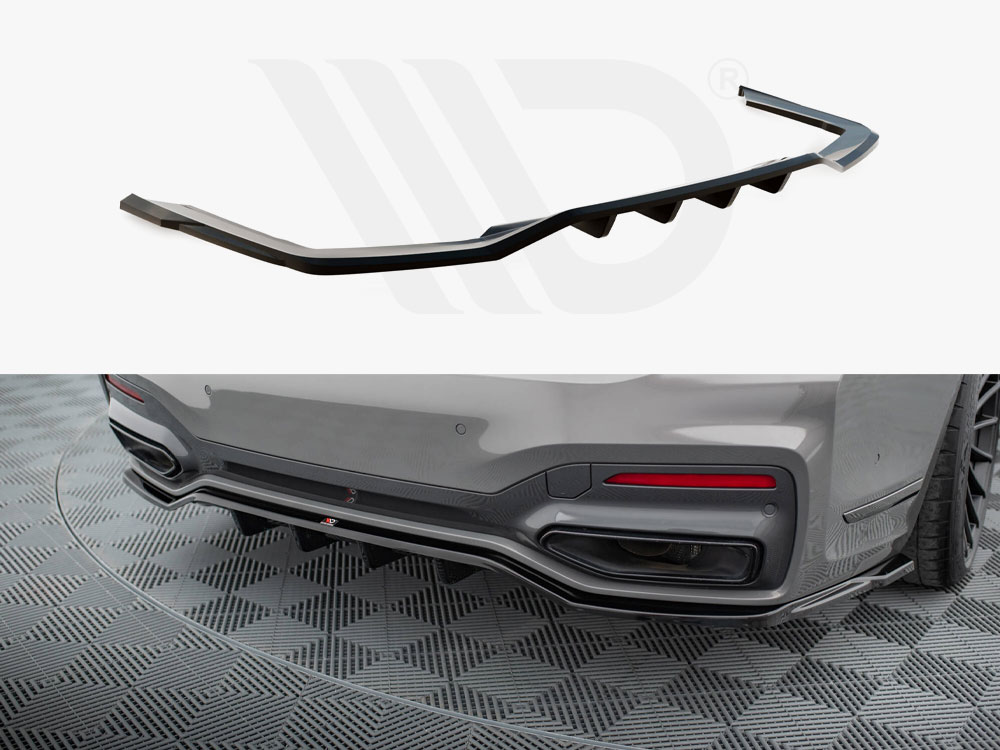 Maxton rear splitter (vertical bars) v2 bmw 7 series m-pack g11/g12 facelift models 1 Maxton rear splitter (vertical bars) v2 bmw 7 series m-pack g11/g12 facelift models