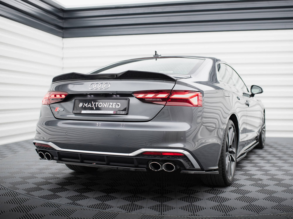 Maxton spoiler cap 3d audi s5 coupe / a5 s-line coupe f5 facelift models 2 Maxton spoiler cap 3d audi s5 coupe / a5 s-line coupe f5 facelift models - image 2