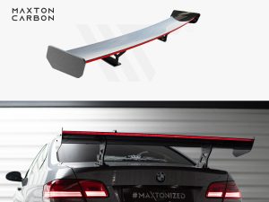 Maxton Carbon Spoiler with Internal Brackets Uprights + LED BMW 3/M3 Coupe E92